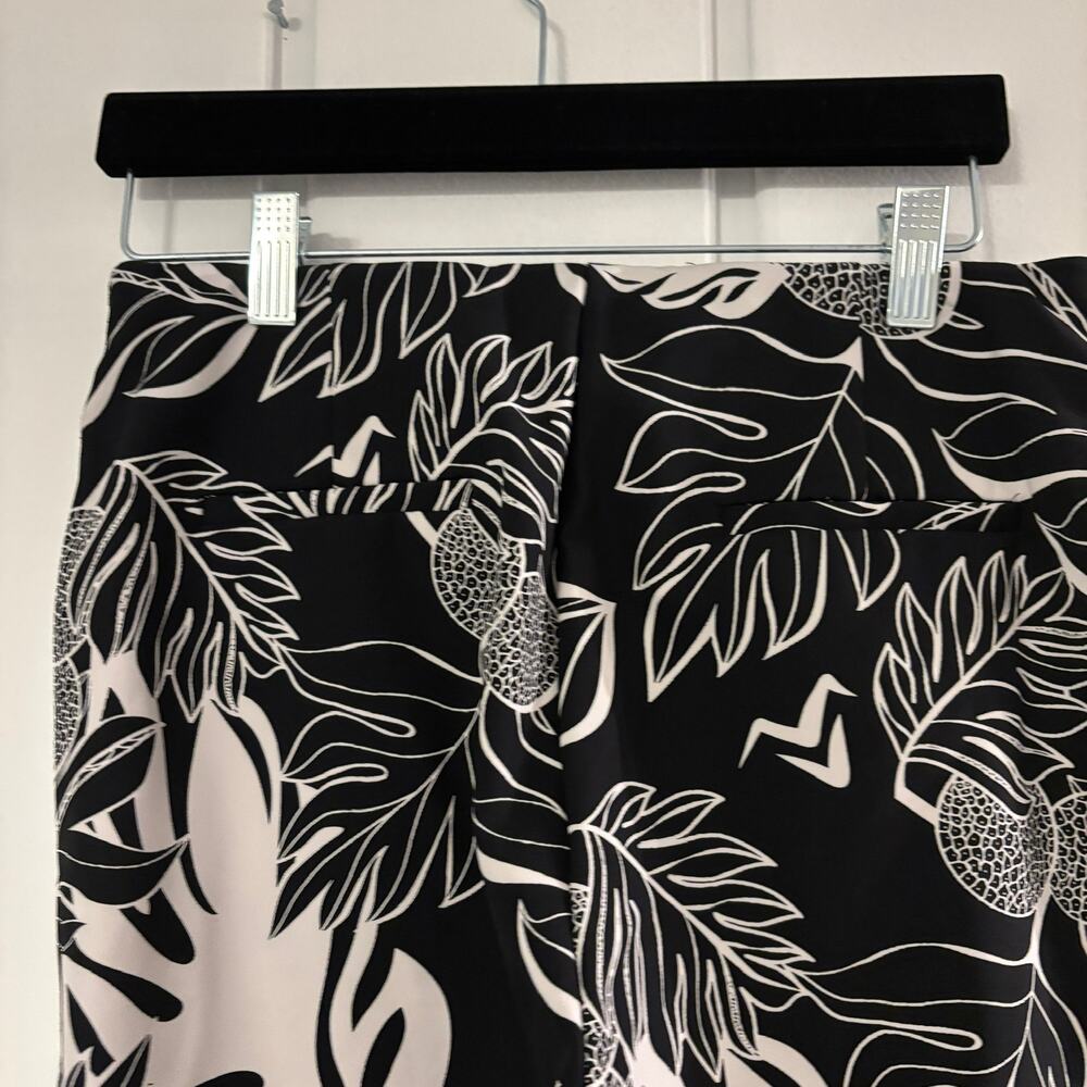 Missing Polynesia Black White Tropical Print Pant… - image 5